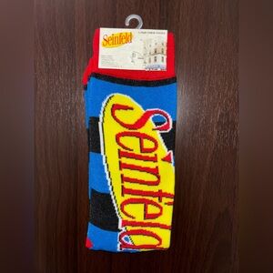 SEINFELD NOVELTY CREW SOCKS NWT MEN’S SHOE SIZE 6-12